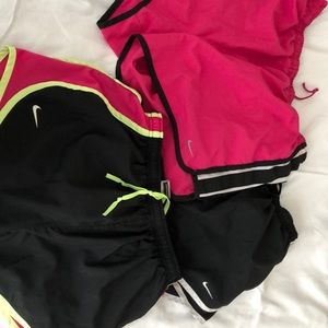 3 pairs Nike medium running shorts